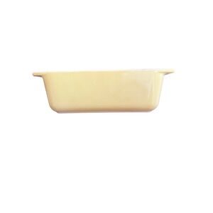 Pyrex Vintage Primary Color Yellow Glass Casserole Bread Meatloaf Dish Deep Pan